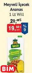 WİLL MEYVELİ İÇECEK ANANAS
